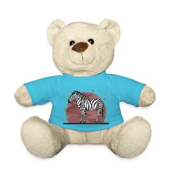 Zebra - Teddy - Atollblau - Vorne