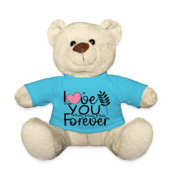 Love You Forever - Teddy - Atollblau - Vorne