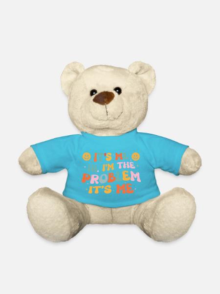 Buntes Design mit lustigem Satz - Teddy - Atollblau