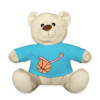Ballon de basket Dab - Nounours - bleu outremer - Devant