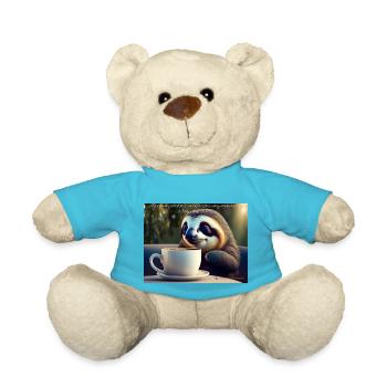 Caffeinated Sloth - Teddy - Atollblau - Vorne
