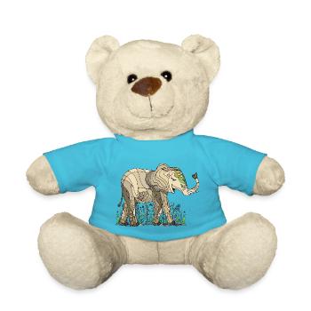 Elephant - Teddy Bear - atoll blue - Front