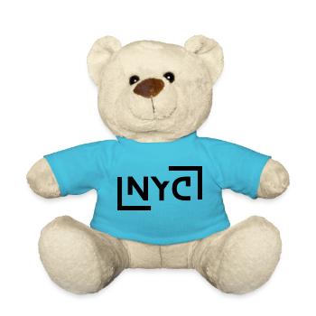 Future City Design – 3-digit - NYC black - Teddy Bear - atoll blue - Front