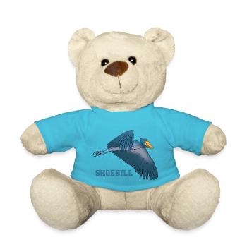 Bec-de-chaussure Ornithologue Forêt I Cadeau - Nounours - bleu outremer - Devant