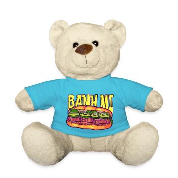 Vietnam Viet Banh Mi Brot Vietnamese I Geschenk - Teddy - Atollblau - Vorne