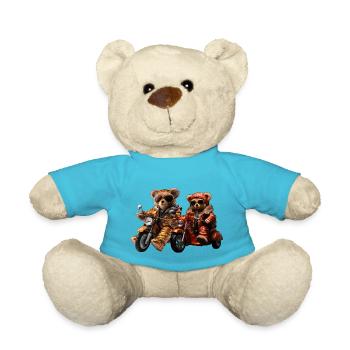 Motorradfahren zu zweit ist ein Vergnügen - Teddy - Atollblau - Vorne