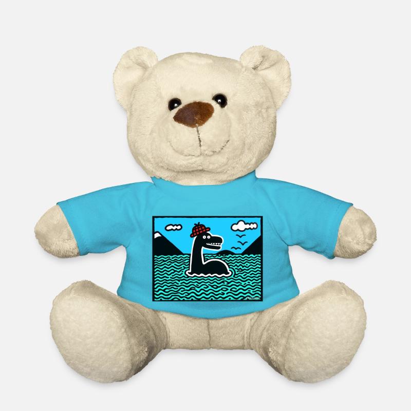 Monstre du Loch Ness de Nessie - Nounours - bleu outremer