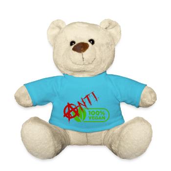 100% Anti Végétalien - Nounours - bleu outremer - Devant