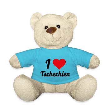 I Love Tschechien - Teddy - Atollblau - Vorne