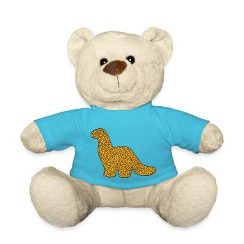 Brachiosaurus Dinonugget - Teddy Bear - atoll blue - Front