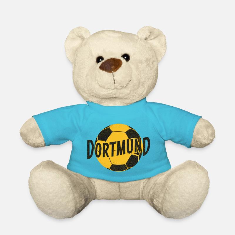 Fussball Dortmund - Teddy - Atollblau