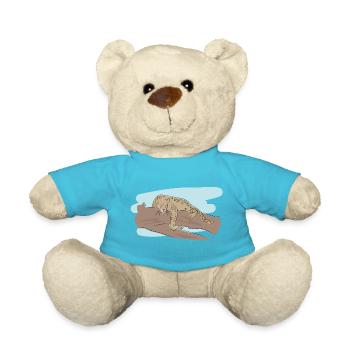 Design illustré avec Jaguar - Nounours - bleu outremer - Devant