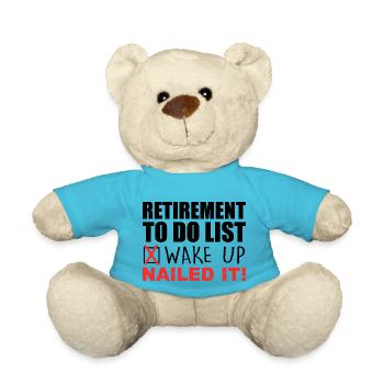 Retirement Design For Men Women Retired People - Nounours - bleu outremer - Devant