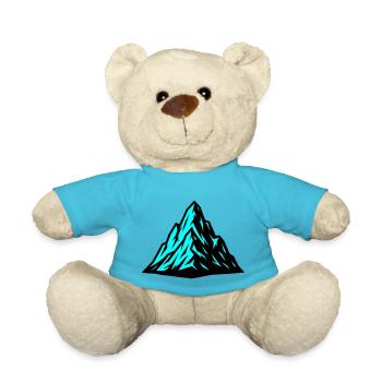 Mountain Alps Icon - Teddy Bear - atoll blue - Front