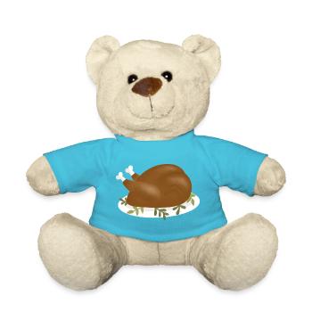 Knusprig gebratener Truthahn Illustration - Teddy - Atollblau - Vorne