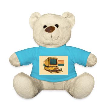 Retro Computer 80er - Teddy - Atollblau - Vorne
