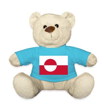 Drapeau du Groenland - Nounours - bleu outremer - Devant