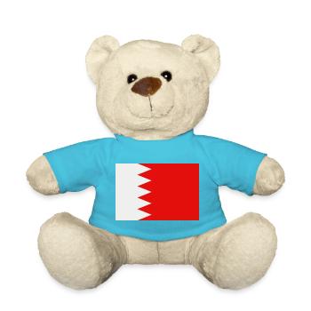 Bahrain-Flagge - Teddy - Atollblau - Vorne