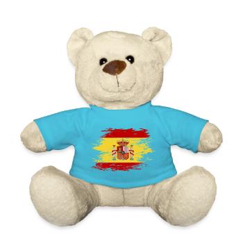 Spain flag used - Teddy Bear - atoll blue - Front