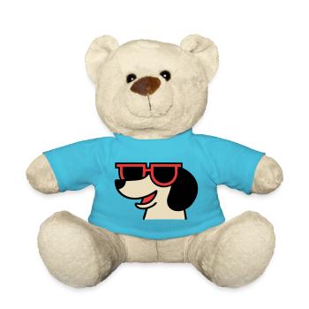 Cooler Dackel Brille Chef - Teddy - Atollblau - Vorne