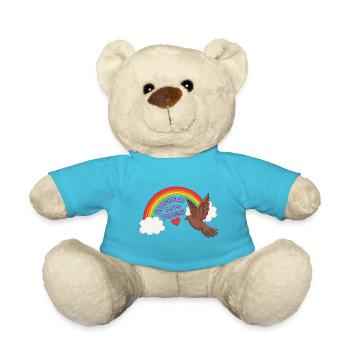 Amour des pigeons arc-en-ciel - Nounours - bleu outremer - Devant