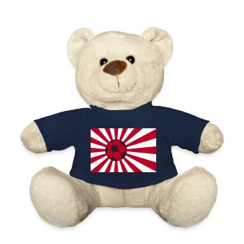 Japan Nippon Nihon JAPANESE Asia Sport FAN - Teddy Bear - french navy - Front