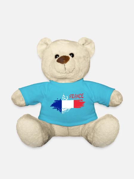 Franse vlagpenseel - Teddy - atolblauw