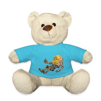 Banana Spaceman - Teddy Bear - atoll blue - Front
