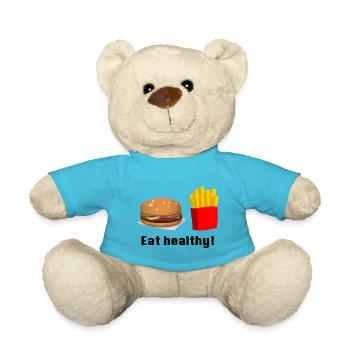 Fast food - Teddy Bear - atoll blue - Front