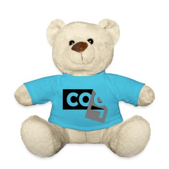 Halb abgerissenes Design - Teddy - Atollblau - Vorne