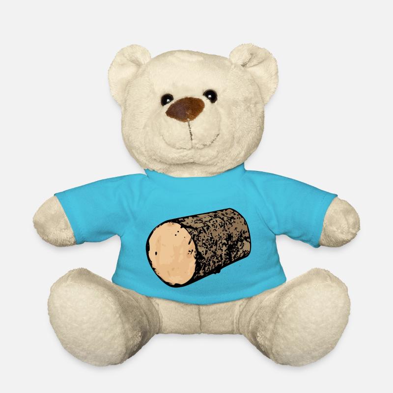 Holz Pop-Art - Teddy - Atollblau