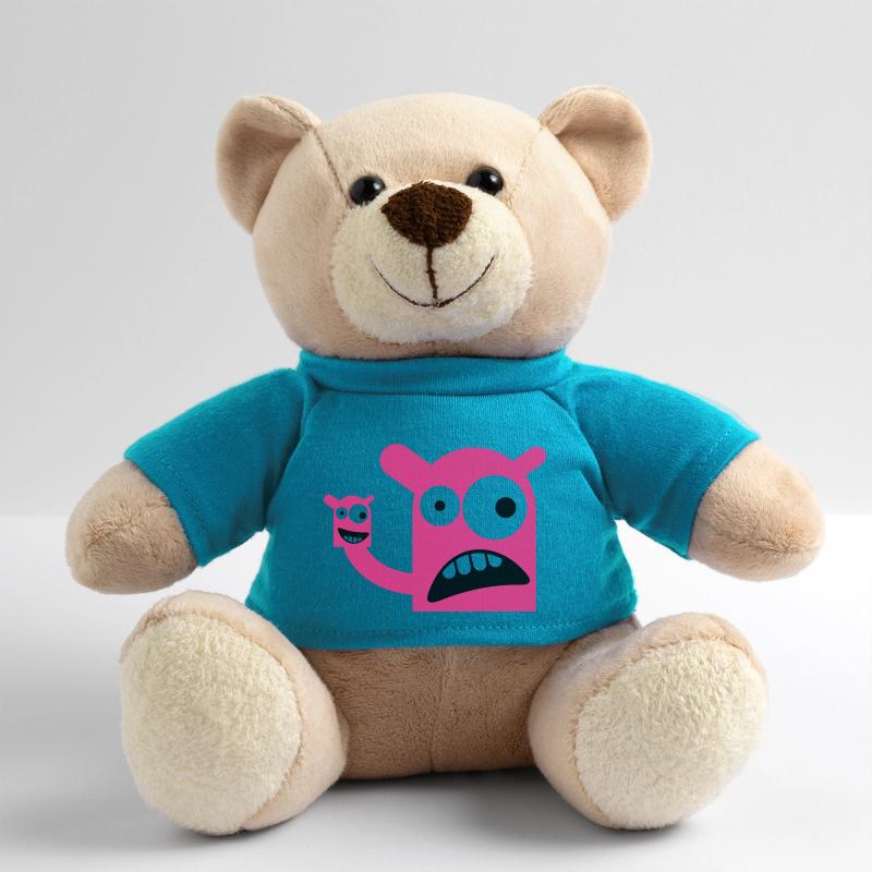 Ein Monster mit einer Monster-Puppe Teddy