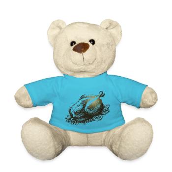 Huhn - Teddy - Atollblau - Vorne