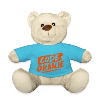 Code orange - Teddy Bear - atoll blue - Front