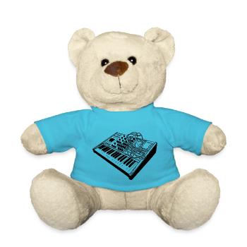 Analog vintage synthesizer - Teddy Bear - atoll blue - Front