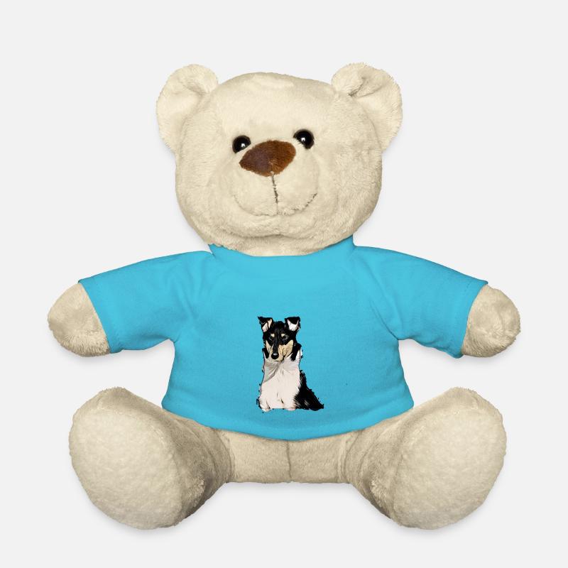Cheveux courts Collie tricolor Comic - Nounours - bleu outremer