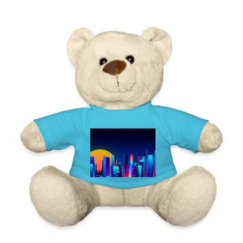 Rückseite des Stadthintergrundes - Teddy - Atollblau - Vorne