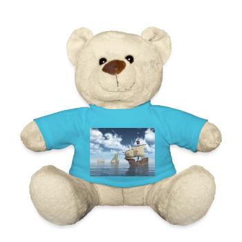Santa Maria, Nina et Pinta par Christophe Colomb - Nounours - bleu outremer - Devant