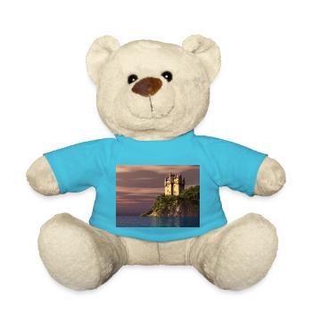 Château écossais au bord de la mer - Nounours - bleu outremer - Devant