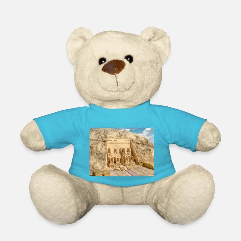 Temple d'Abou Simbel en Egypte - Nounours - bleu outremer