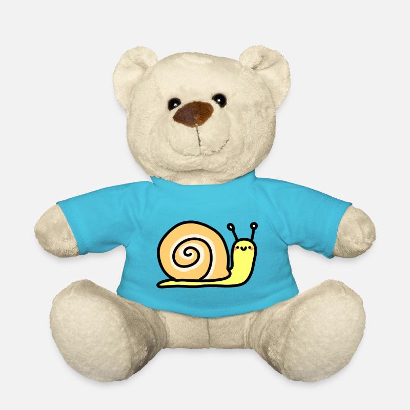 niedliche Schnecke - Teddy - Atollblau