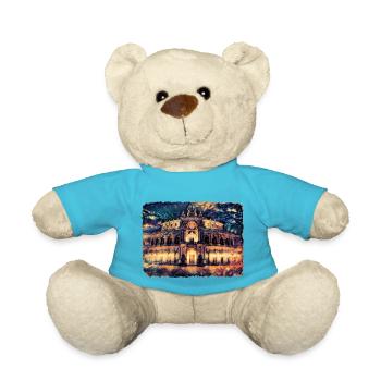 Dresden Deutschland Germany Semperoper - Teddy - Atollblau - Vorne