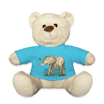 Elefant - Teddy - Atollblau - Vorne