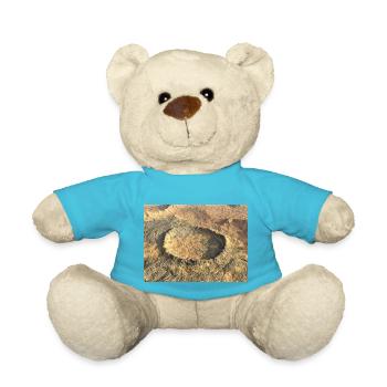 Paysage de cratère, cratère d'impact, cratère - Nounours - bleu outremer - Devant