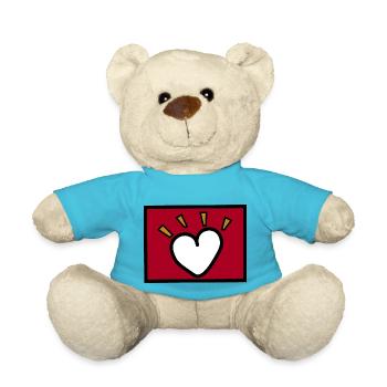 Lieben ist dringend - Teddy - Atollblau - Vorne