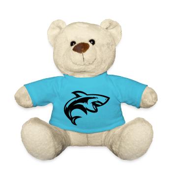 Shark - Teddy Bear - atoll blue - Front