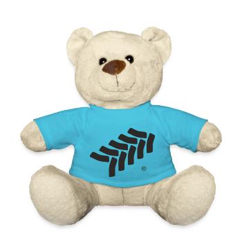 (k)eine Spur vom Chief (R) Schwarz - Teddy - Atollblau - Vorne