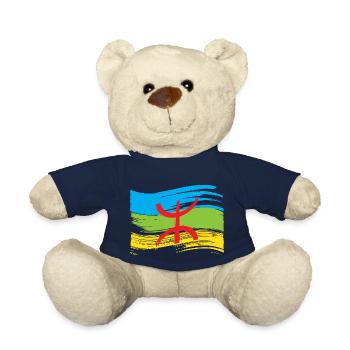 Drapeau Amazigh (Amazigh inside) - Nounours - bleu marine - Devant