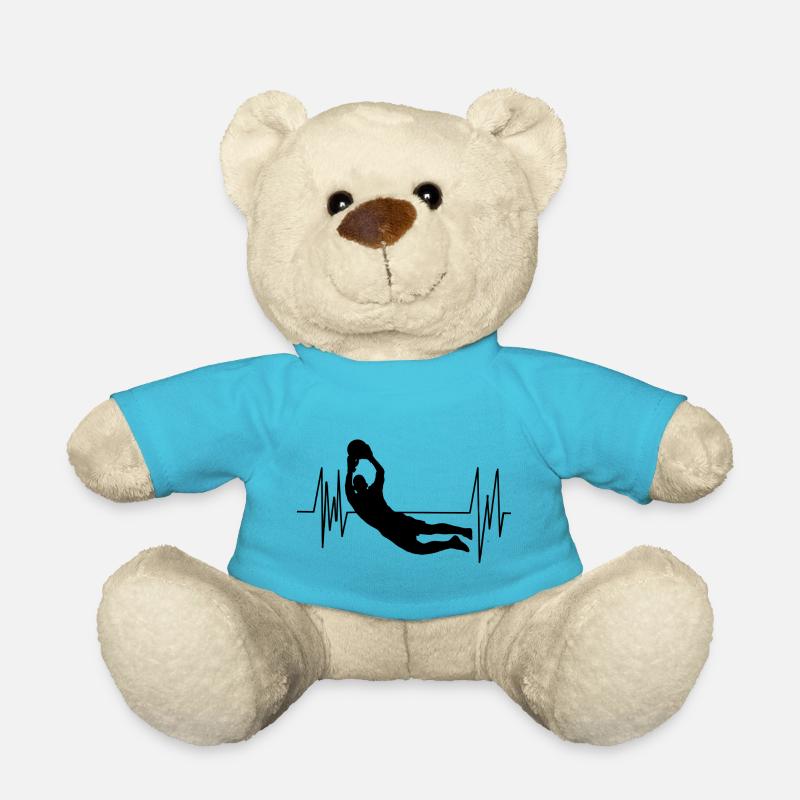 Goalkeeper Football - Teddy Bear - atoll blue