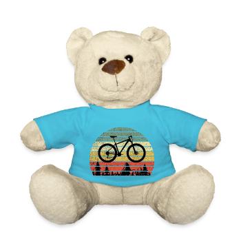 Mountain bike MTB mountain bike Retro vintage - Teddy Bear - atoll blue - Front